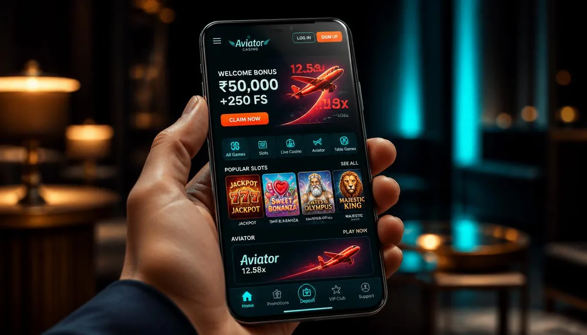 Мобильное приложение Pinco Casino на смартфоне — слоты и игра Aviator