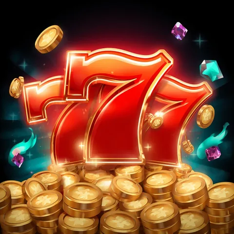 Слот Счастливая семёрка в Pinco Casino — красные семёрки и стопки монет